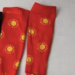 ISO: Figs Compression Socks Yellow/Orange Sun